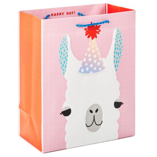 Happy Birthday GIFT BAG Medium Paper Blue Silver Foiled Gift Tag Boys Men Male